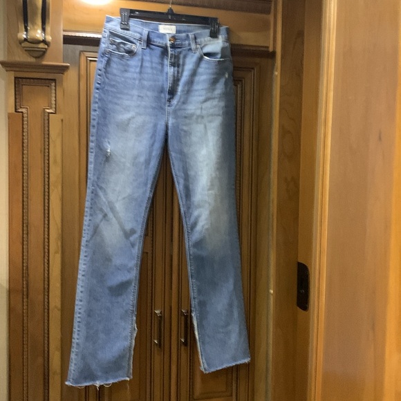 Pistola High Rise Boot Cut Colleen Tower Raw Split Hem Denim Jeans Size 29 - Picture 6 of 14